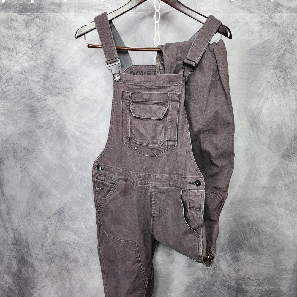Dovetail Workwear Overalls Womens Size 4/32 Gray Freshley Utility Bib Carpenter - Picture 12 of 12